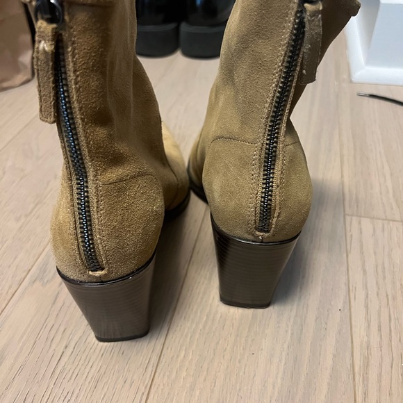 Zara suede pointy ankle boots size 39 - Picture 5 of 11